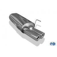 Silencieux arrière inox 2x76mm type 13 pour PEUGEOT 306