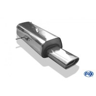 Silencieux arrière inox 1x135x80mm type 53 pour PEUGEOT 307