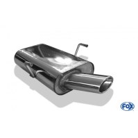 Silencieux arrière inox 1x106x71mm type 38 pour PEUGEOT 406 BERLINE/COUPE