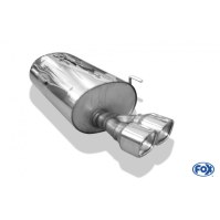 Silencieux arrière inox 2x88x79mm type 13 pour PEUGEOT 406 BREAK