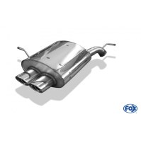 Silencieux arrière inox 2x106x71mm type 33 pour PEUGEOT 407 BERLINE