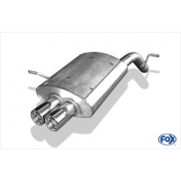 Silencieux arrière inox 2x80mm type 13 pour PEUGEOT 407 BERLINE