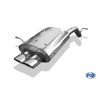 Silencieux arrière inox 2x106x71mm type 33 pour PEUGEOT 407 BERLINE