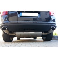 Silencieux arrière duplex inox 1x140x90mm type 32 pour PORSCHE CAYENNE 9PA