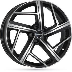Jante alu MAK QVATTRO Noir Face Polie [9.5x21] ET20.0 5x112
