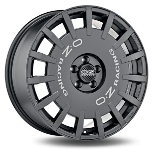 OZ<br>  RALLY RACING [7 x 17] <br>GRAPHITE FONCE LETTRE ARGENT ET18.0 -4x108-