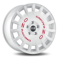 OZ<br>  RALLY RACING [7 x 17] <br>BLANC LETTRE ROUGE ET18.0 -4x108-