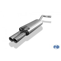 Silencieux arrière inox 2x76mm type 13 pour RENAULT 19 (5 PORTES)