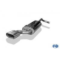 Silencieux arrière inox 1x160x80mm type 53 pour RENAULT 19 (CHAMADE)