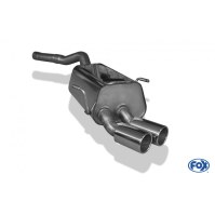 Silencieux arrière inox 2x80mm type 12 pour RENAULT ESPACE III