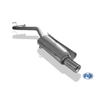 Silencieux arrière inox 1x80mm type 13 pour RENAULT CLIO I B/C 57