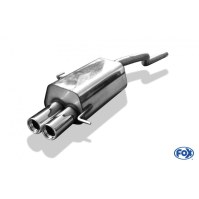 Silencieux arrière inox 2x80mm type 13 pour RENAULT CLIO II/B