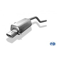 Silencieux arrière inox 1x135x80mm type 53 pour RENAULT CLIO II/B