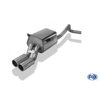 Silencieux arrière inox 2x80mm type 12 pour RENAULT MEGANE III HAYON 3/5 PORTES