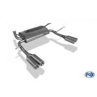 Silencieux arrière duplex inox 2x80mm type 13 pour RENAULT LAGUNA II TYPE B74