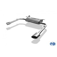 Silencieux arrière duplex inox 1x115x85mm type 38 pour RENAULT LAGUNA III
