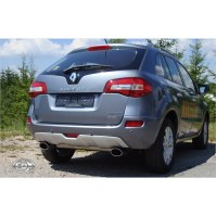 Silencieux arrière duplex inox 1x140x90mm type 44 pour RENAULT KOLEOS
