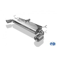 Silencieux arrière duplex inox 1x100mm type 17 pour RENAULT KOLEOS