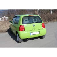 Silencieux arrière inox 2x76mm type 25 pour VOLKSWAGEN LUPO TYPE 6X