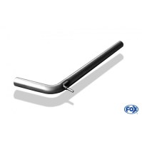 Tube de suppression de silencieux avant inox pour SKODA FABIA BERLINE TYPE 5J
