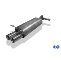 Silencieux arrière inox 2x76mm type 13 pour SEAT LEON TYPE 1M