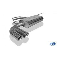 Silencieux arrière inox 2x80mm type 25 pour AUDI A3 SPORTBACK TYPE 8V