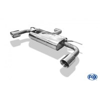 Silencieux arrière duplex inox 1x100mm type 25 pour SEAT LEON TYPE 5F