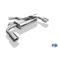 Silencieux arrière duplex inox 1x100mm type 25 pour SEAT LEON TYPE 5F