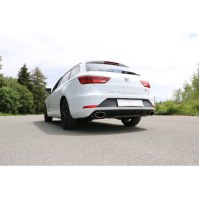 Silencieux arrière duplex inox 1x160x90mm type 38 pour SEAT LEON ST TYPE 5F