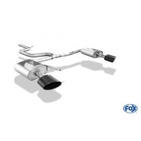 Catback après FAP + silencieux arrière duplex inox 1x160x90mm type 38 noire pour SEAT LEON 5F ST CUPRA 290 avec FAP