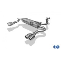 Silencieux arrière duplex inox 2x76mm type 16 pour SEAT ALTEA XL 4x4 TYPE 5P