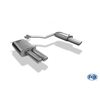 Silencieux arrière duplex inox 2x76mm type 17 pour SEAT EXEO TYPE 3R