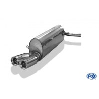 Silencieux arrière inox 2x76mm type 51 pour SKODA FABIA BERLINE TYPE 5J