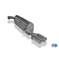 Silencieux arrière inox 2x76mm type 13 pour SKODA FABIA RS BERLINE TYPE 5J