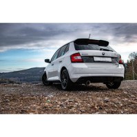 Silencieux arrière inox 1x100mm type 25 pour SKODA FABIA 5R EDITION TYPE NJ