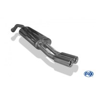 Silencieux arrière inox 2x76mm type 13 pour SKODA OCTAVIA TYPE 1U