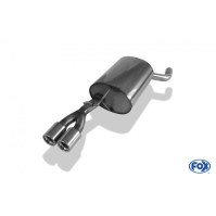 Silencieux arrière inox 2x76mm type 13 pour SKODA OCTAVIA 4x4 TYPE 1U