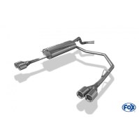Silencieux arrière duplex inox 2x76mm type 13 pour SKODA OCTAVIA TYPE 1U