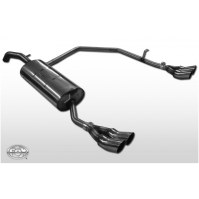 Silencieux arrière duplex inox 2x76mm type 18 pour SKODA OCTAVIA TYPE 1U
