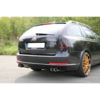 Silencieux arrière duplex inox 2x76mm type 25 pour SKODA OCTAVIA RS TYPE 1Z