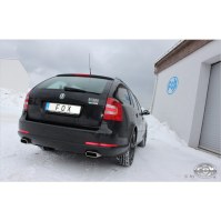 Silencieux arrière duplex inox 1x145x65mm type 59 pour SKODA OCTAVIA RS TYPE 1Z