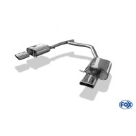 Silencieux arrière duplex inox 1x145x65mm type 59 pour SKODA OCTAVIA TYPE 5E