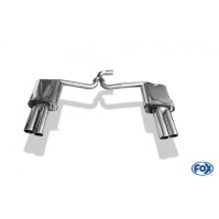 Silencieux arrière duplex inox 2x80mm type 16 pour SKODA SUPERB TYPE 3T (4x4)