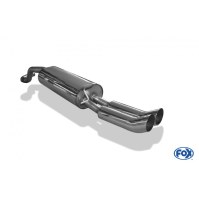 Silencieux arrière inox 2x76mm type 18 pour SKODA RAPID (Berline)