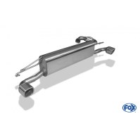 Silencieux arrière duplex inox 1x78x75mm type 70 pour SMART FORTWO TYPE 453