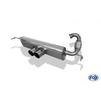 Silencieux arrière inox 2x80mm type 14 pour SMART FORFOUR TYPE 453