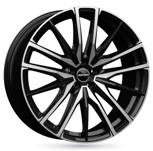 Jante alu GMP SPARTA Noir Face Polie [9x20] ET38.0 5x114.3