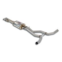 Supersprint 402003 Silencieux central Droite - Gauche + "X-Pipe"