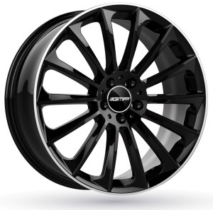 Jante alu GMP STELLAR Noir Bord Poli [8.5x21] ET32.0 5x112
