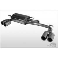 Silencieux arrière duplex inox 2x76mm type 12 pour SUBARU JUSTY II